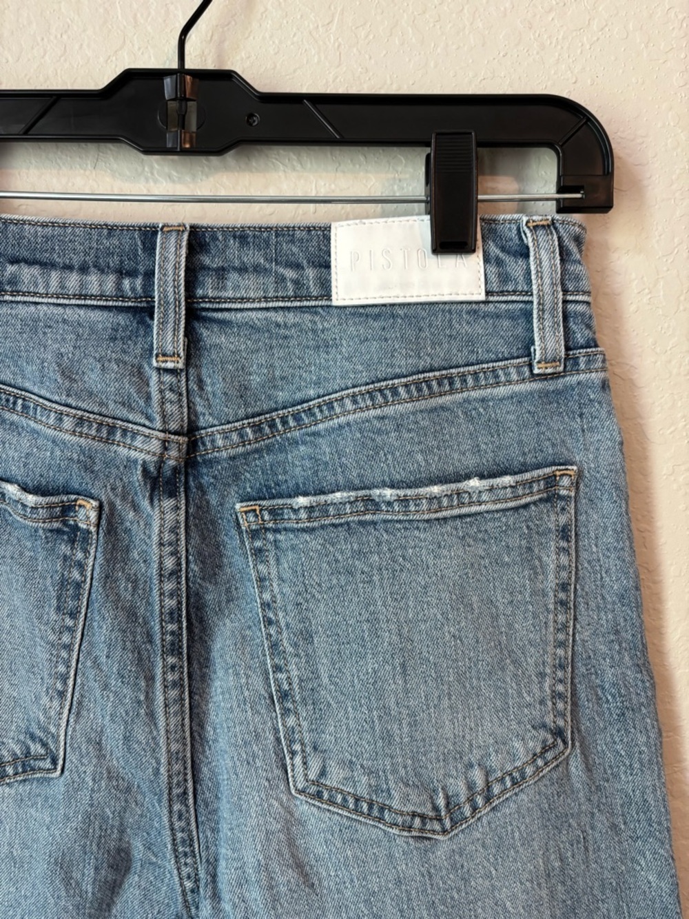 Pistola High Waisted Straight Leg Medium Wash Jeans Size 26 - Picture 9 of 13